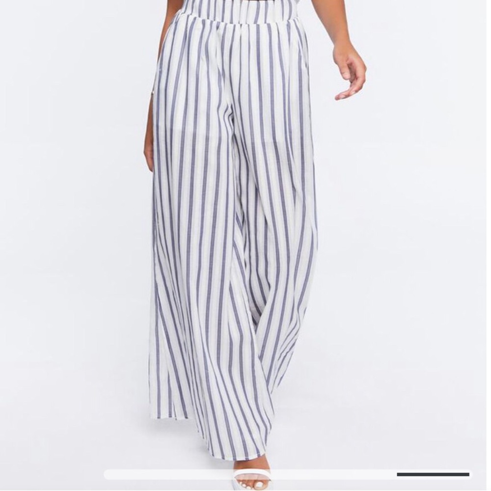 Striped palazzo pants